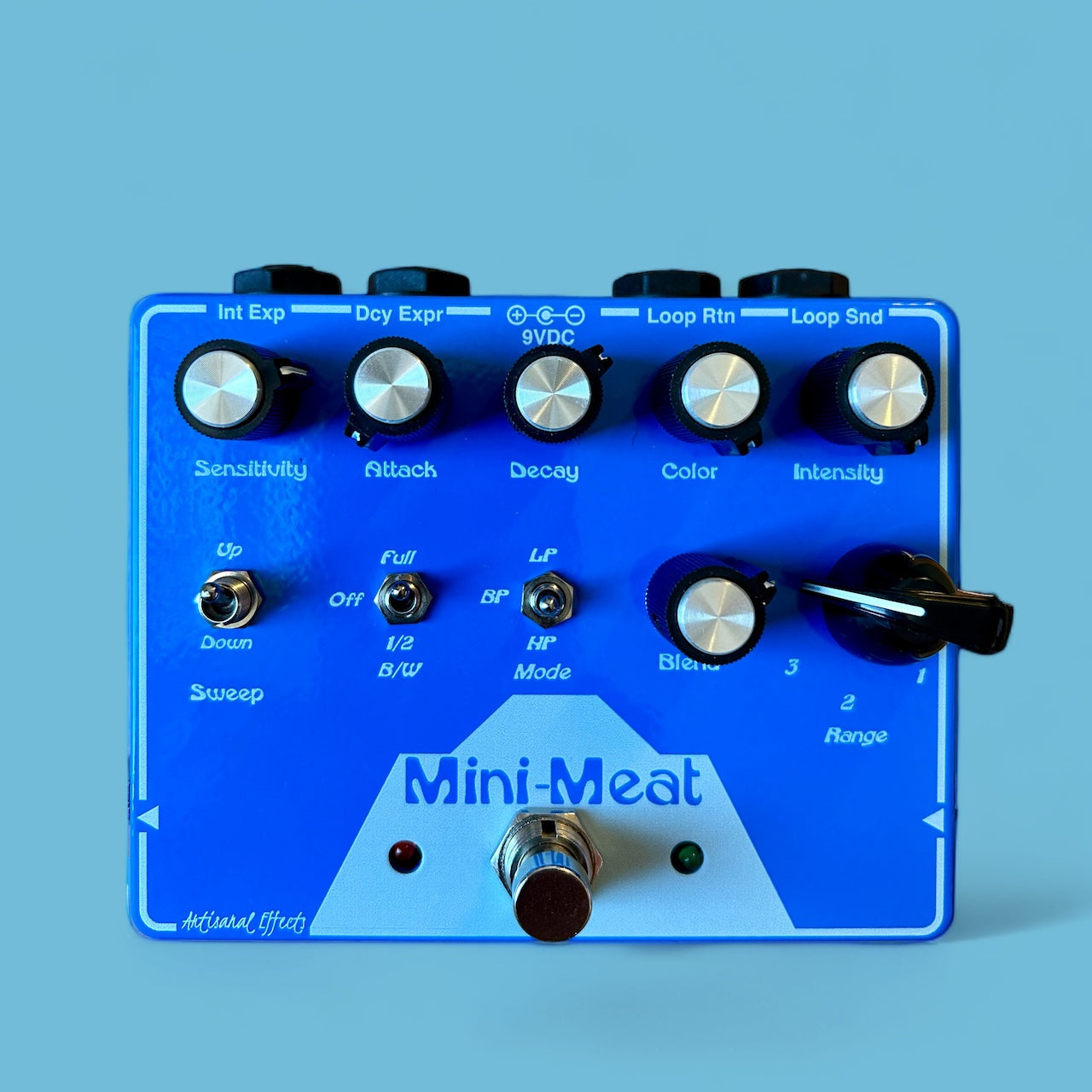 Compact Lovetone Meatball clone pedal with vintage-inspired tones